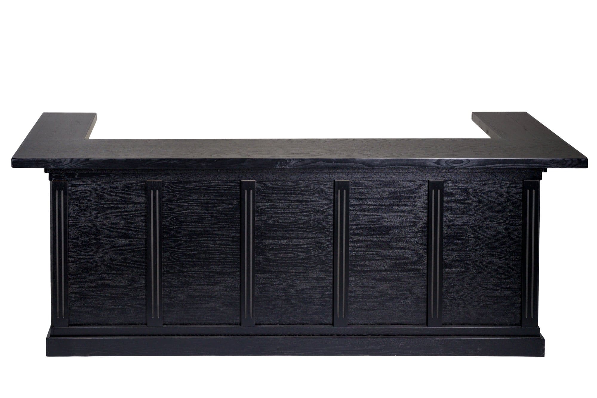 Bar New York – 300 cm, zwart design met decoratieve strepen, ideaal voor thuisgebruik en horeca.