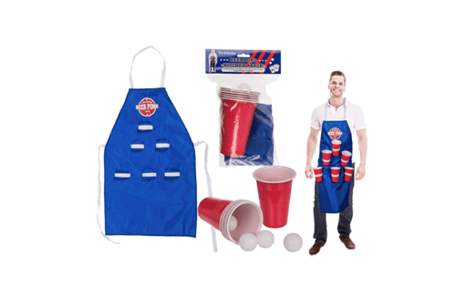 Drankenspel Beer pong schort spel