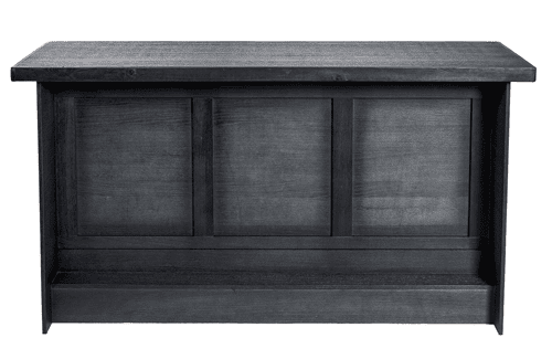 Afbeelding van Statafel / Bijzet bar New York – 200 cm in strak zwart design.