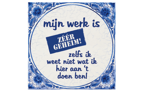 Tegeltje Delfts Blauw – Ontwerp 18034